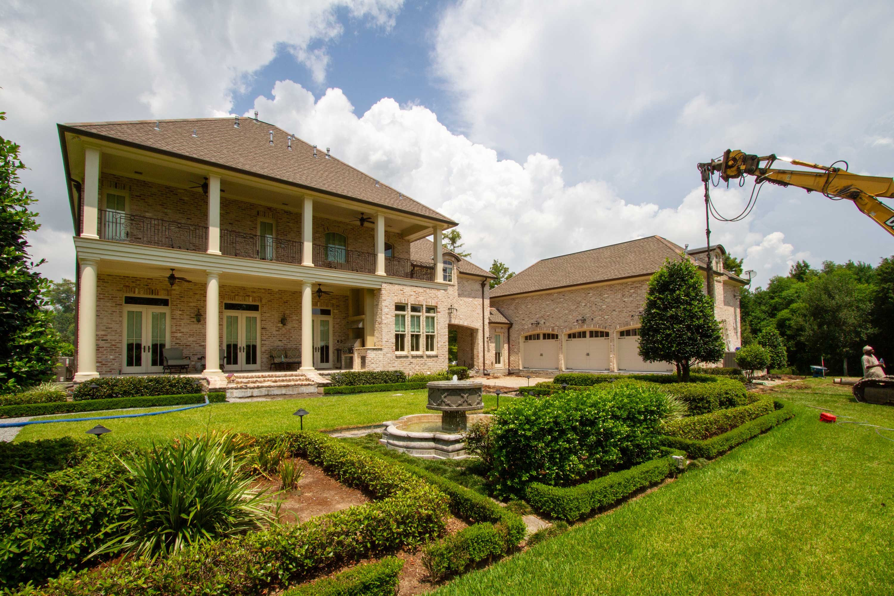 Rear area of the home
